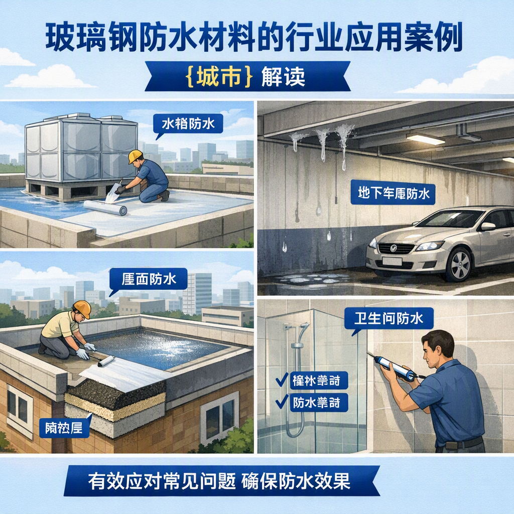 玻璃钢防水材料的行业应用案例,万宁解读